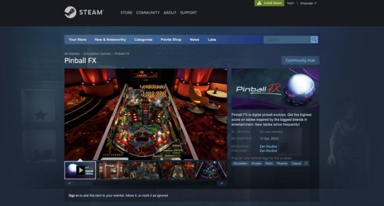 Pinball FX coming to Steam on April 13th